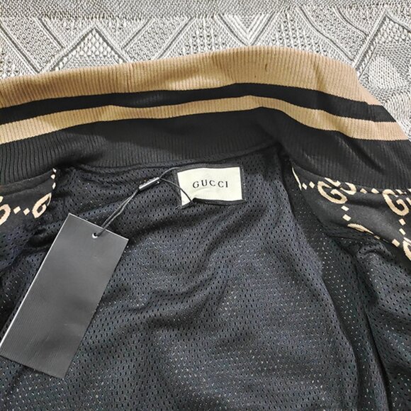 Gucci Classic Double G All-Over Print Baseball Jacket - Picture 6 of 10